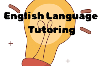 tutor english language, speaking, writing and reading