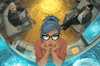 comic book illustration with comic book illustrator