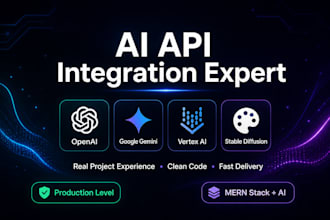 integrate ai apis like openai, gemini, and stable diffusion into your web
