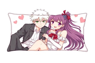 draw custom dakimakura body pillow anime art, oc, waifu, husbando, sfw,nsfw