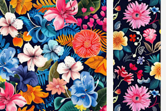 create pattern design for textile fabrics print