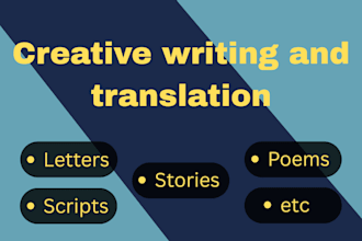 write creative stories, scripts and letters or translate