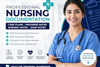 write professional nursing care plans and progress notes