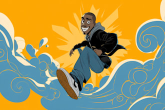 draw cartoon illustrations for you