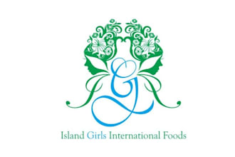 create a capturing logo for island girls international foods