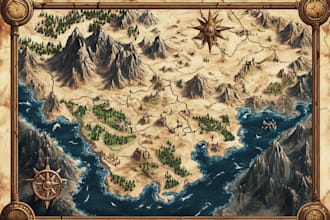 create custom dnd battle maps, rpg maps, fantasy map