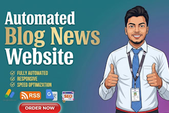 build a professional automated news website or autoblog