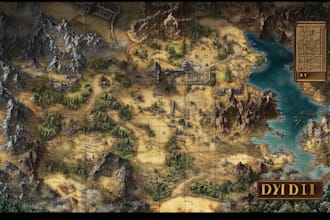 draw a 3d isometric or 3d realistic map illustration