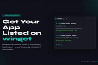 submit or update your app to the windows winget repository