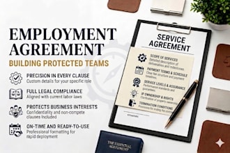 draft professional employment contracts and service agreements