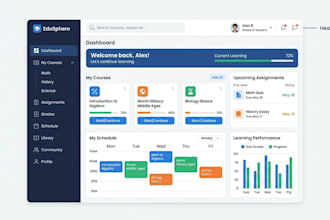 create UI UX for education platforms