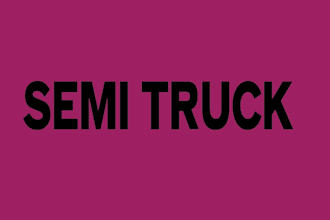 create a custom truck, semi truck and company logo