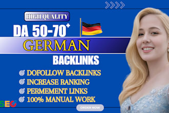provide premium german backlinks for link building