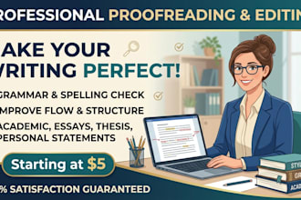 proofread and edit your personal statement, essay, or thesis