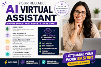 be your ai virtual assistant for admin tasks and data entry