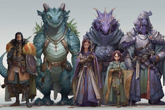 do a dnd character or dnd party art