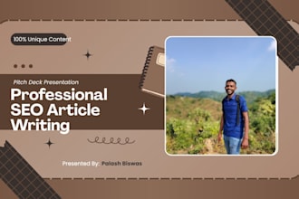 write professional SEO blog posts and articles