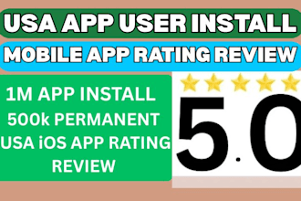 do mobile app marketing, 1000 USA app install