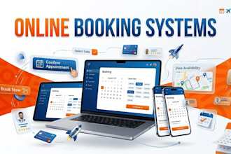 build an online booking systems as a web application