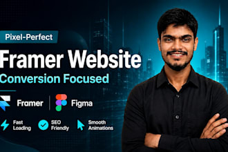 do responsive framer website design, figma to framer