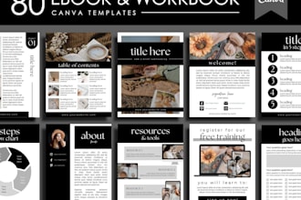 design a professional ebook, workbook or pdf layout in canva