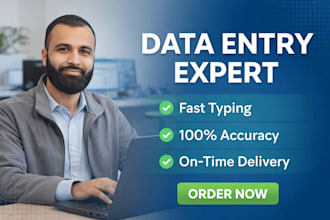fast typing, data entry and PDF to word conversion