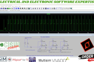 help you in simulink and designing project in proteus, pspice and matlab