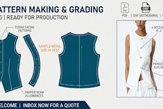 do apparel pattern making grading and marker  making