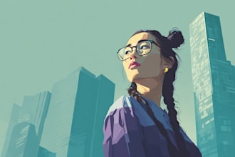 design watercolor house portrait or city space illustration