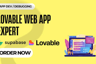 build or fix lovable website, lovable ai supabase webapp