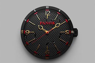 do creative professional clock and watch logo design