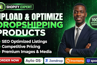 add upload shopify product listing zendrop spocket cj products to shopify store