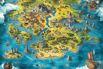 do map design for custom events, festivals, and vector map