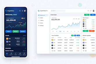 create UI UX for crypto apps