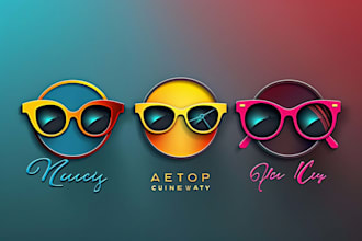design sunglasses , watch, clock and optical shop logo