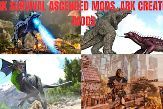 create custom ark survival ascended mods, ark creature mods, unreal engine 4,5