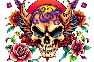 create old school or traditional tattoo design