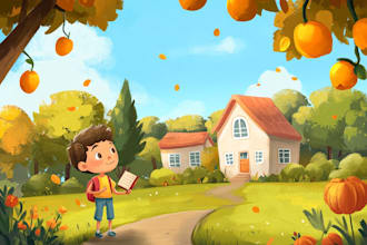 design children story book illustration