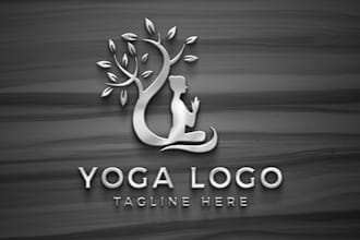 create mental health, wellness, yoga, medical, coaching logo