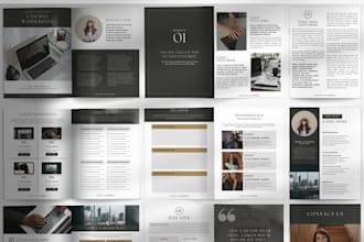 design workbook, course pdf, journal or planner in canva