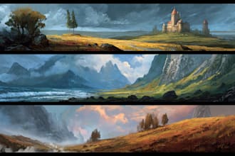 create fantasy environment concept art