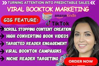 rank tiktok booktok book promotion amazon kindle book ebook marketing booktok