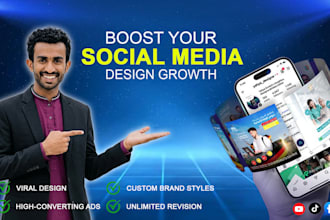 design professional social media posts and viral thumbnails