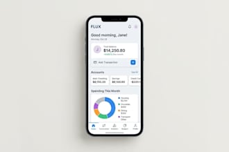 design mobile app UI UX with clean user experience