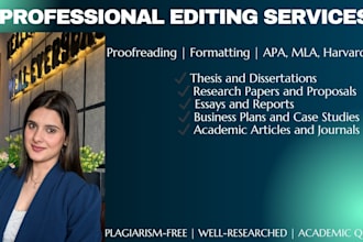 edit, proofread  your bachelor, phd and masters thesis, dissertation