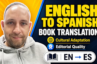 translate and culturally adapt your book from english to spanish