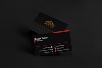 design professional modern business card and visiting card