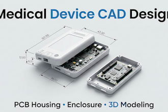 design medical enclosure pcb case healthcare cad 3d modeling product design