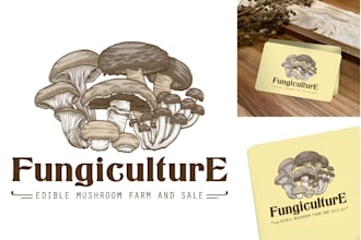 design home garden vegetable and plant nursery related logo