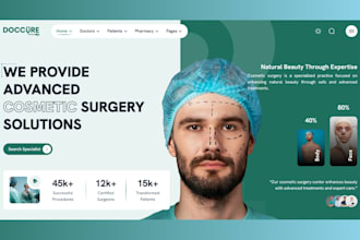 clinic medical website, healthcare website, medical, doctor website development